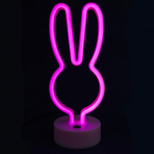 Ночной светильник Neon Lamp series — Bunny Pink