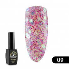 Гель лак Global Fashion Shiny (Пестрота), 8 мл, 09
