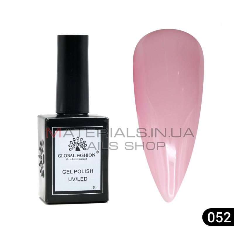 Гель лак Global Fashion, Gel polish 15 ml, 52