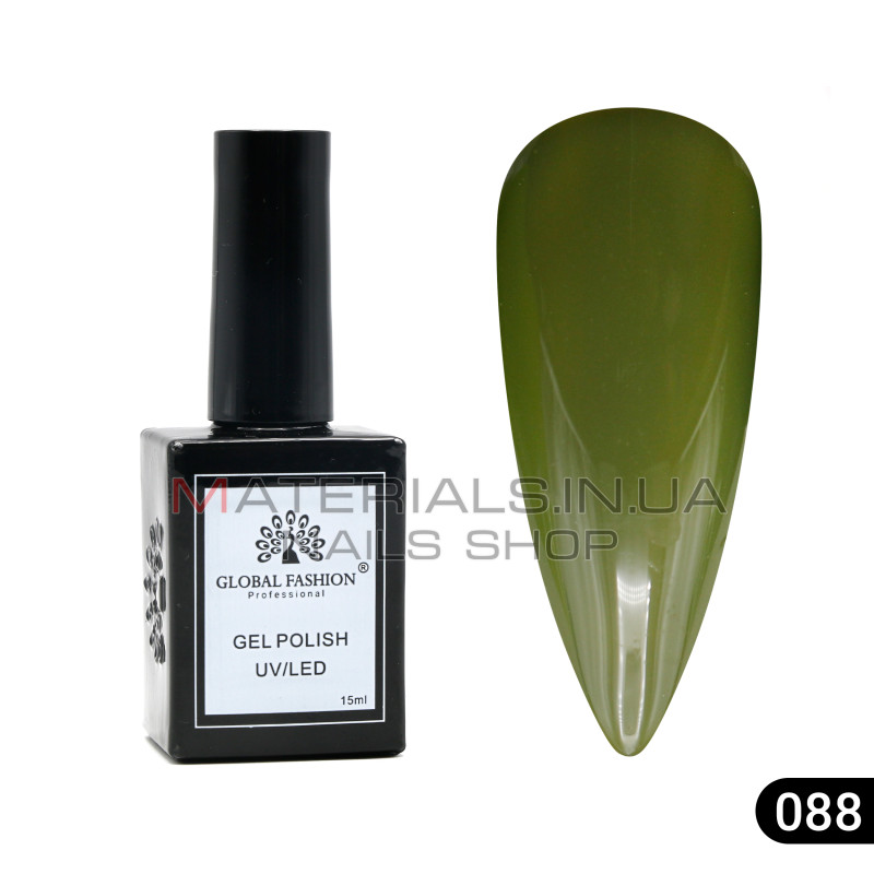 Гель лак Global Fashion, Gel polish 15 ml, 88