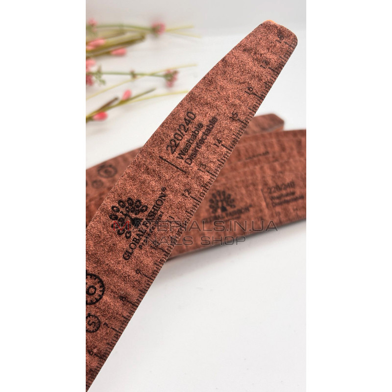 Упаковка пилок Global Fashion (color series) - лодочка 220/240 грит (25шт)