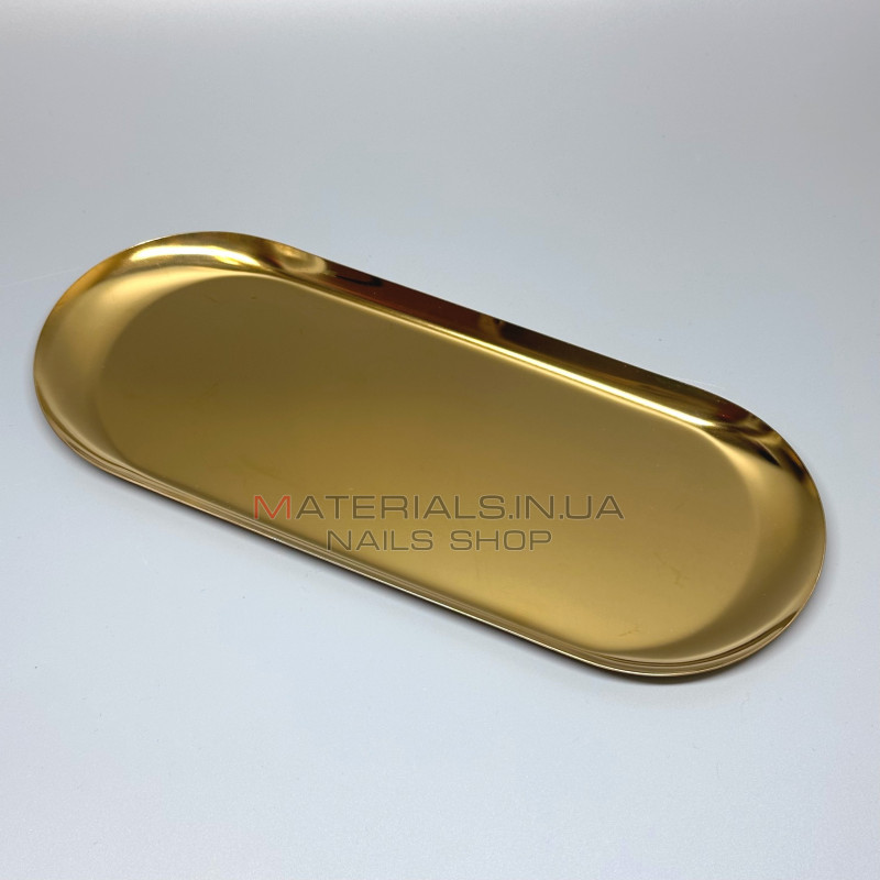 Лоток металлический для инструментов плоский (29,5х12 см), gold Лоток металлический для инструментов плоский (29,5х12 см), gold