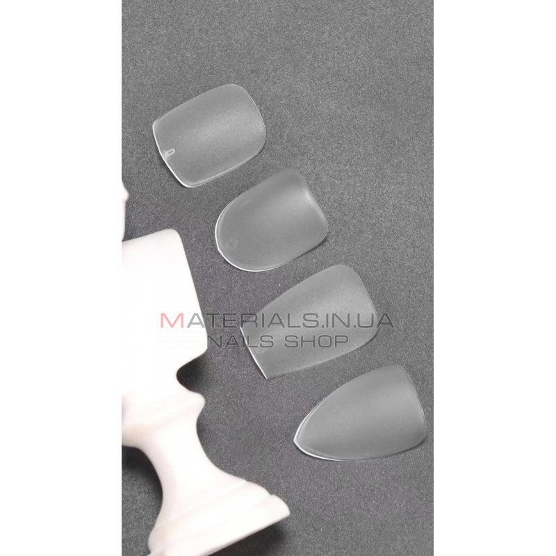 Типсы гелевые Starlet Professional Soft Gel Tips, 240 шт., короткие, 4 в 1 формы, прозрачные Типсы гелевые Starlet Professional Soft Gel Tips, 240 шт., короткие, 4 в 1 формы, прозрачные