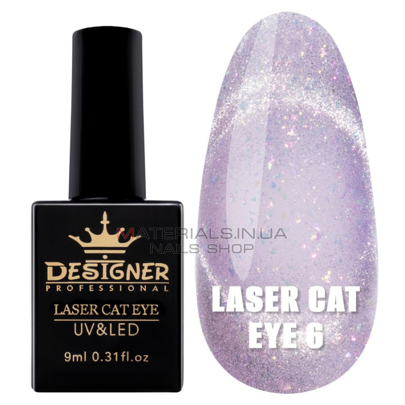 Гель-лак Laser Cat Eye №6, 9 мл., Дизайнер (Котяче око) Гель-лак Laser Cat Eye №6, 9 мл., Дизайнер (Котяче око)