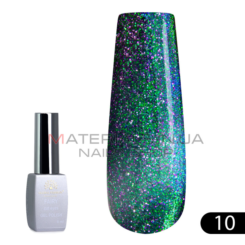 Гель лак кошачий глаз Fairy 8 мл, 10