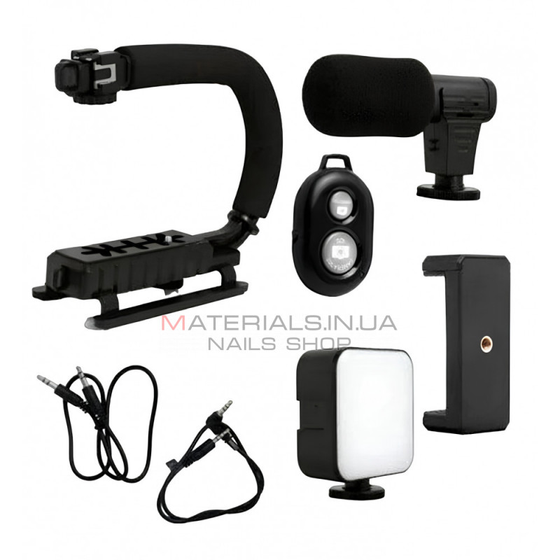 Gimbal Stabilizer Multifunctional Bluetooth Microphone & LED Lamp AY-49U Gimbal Stabilizer Multifunctional Bluetooth Microphone & LED Lamp AY-49U