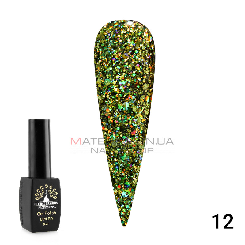 Гель лак Diamond Ball Global Fashion 8 мл, 012 Гель лак Diamond Ball Global Fashion 8 мл, 012