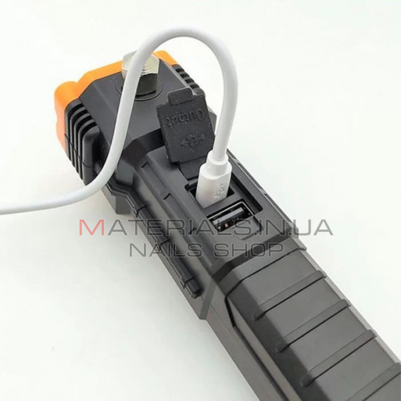 Акумуляторний ручний LED-ліхтар LL-104, XPE/COB, склобій