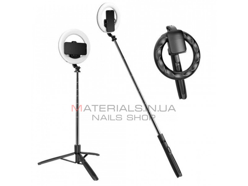 Лампа кольцевая комплект LED 20 cm 8" Q05S 80 pcs 3000K-6500K batter with tripod stand