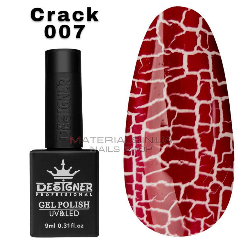 Гель лак Crack effect 007 Дизайнер (9мл.) - с эффектом Кракелюра (трескающийся) Гель лак Crack effect 007 Дизайнер (9мл.) - с эффектом Кракелюра (трескающийся)