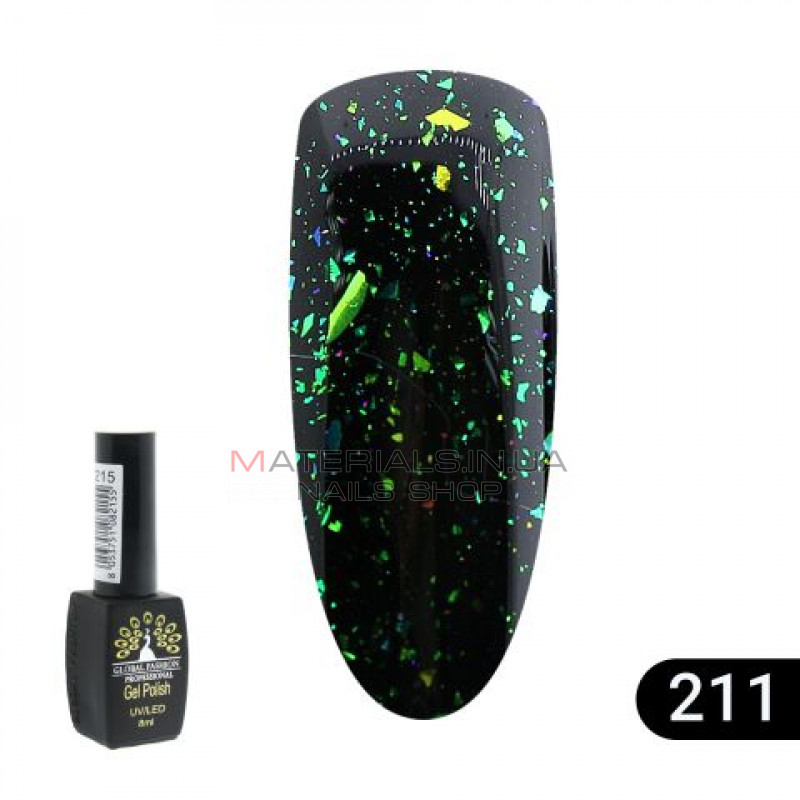 Гель лак BLACK ELITE 211, Global Fashion 8 мл