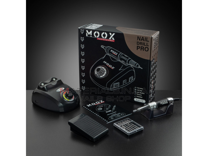 Фрезер Мокс X105 (Чорний) на 45 000 об/хв. та 65W. для манікюру та педикюру
