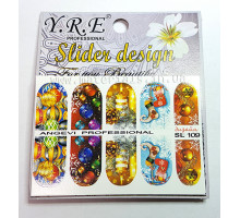 Слайдер-дизайн для ногтей YRE SL-109
