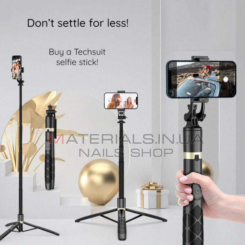 Монопод Tripod Q16, Bluetooth-кнопка, 1,56 м
