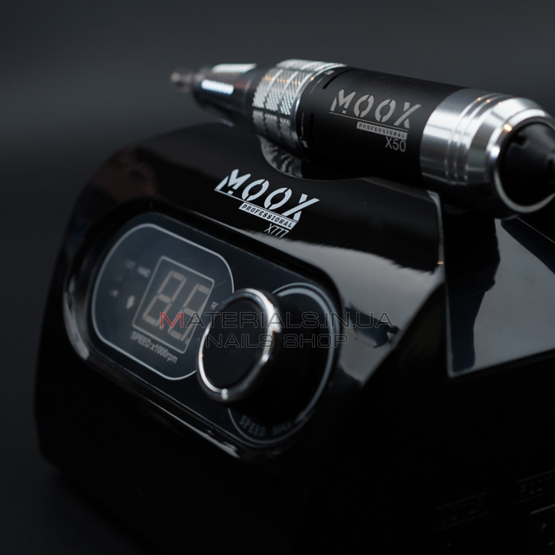 Фрезер Мокс X777 (Black) на 50 000 об/хв. та 70W. для манікюру та педикюру