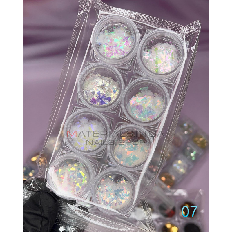 Набор декора для дизайна ногтей Starlet Professional, 10шт, №07 Набор декора для дизайна ногтей Starlet Professional, 10шт, №07