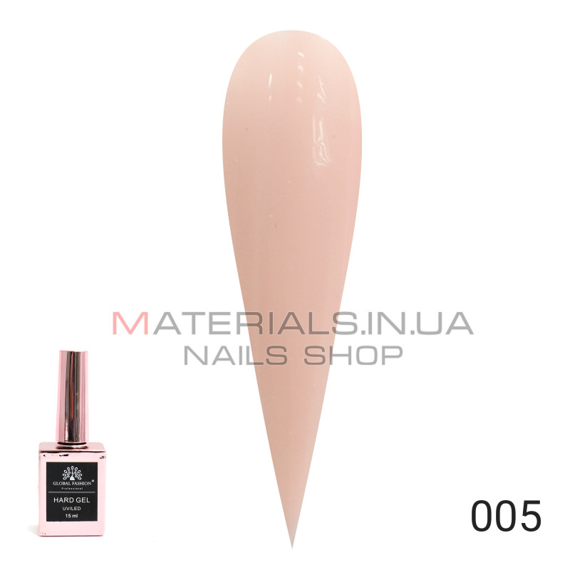 Твердий гель (Hard Gel) 15 мл Global Fashion, 05
