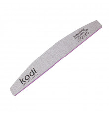 Пилка для ногтей Kodi Professional 100/180 полумесяц 94, цвет серый