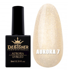 Гель-лак для дизайну Aurora Designer з ефектом втирання, 9 мл. №7