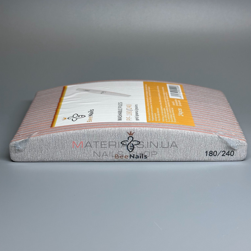 Упаковка пилок Bee Nails - серая, лодочка 180/240 грит (24шт) Упаковка пилок Bee Nails - серая, лодочка 180/240 грит (24шт)