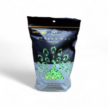 Гарячий пленочний віск Global Fashion Korean Wax, Зелений чай, 500 г