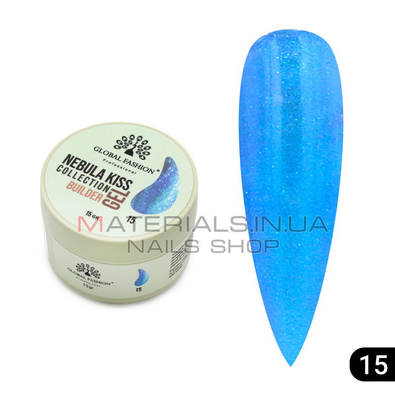Гель для моделювання нігтів 15 гр, Nebula Kiss Builder Gel 15
