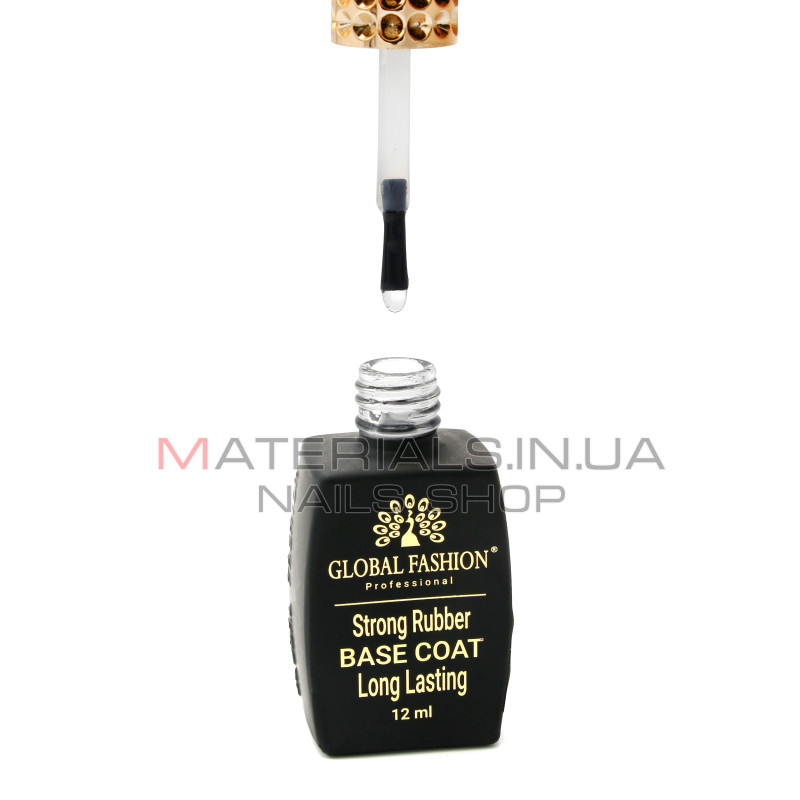 Каучуковая База для гель лака Global Fashion, Strong Long Lasting Base Coat 12 мл