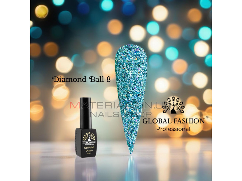 Гель лак Diamond Ball Global Fashion 8 мл, 008