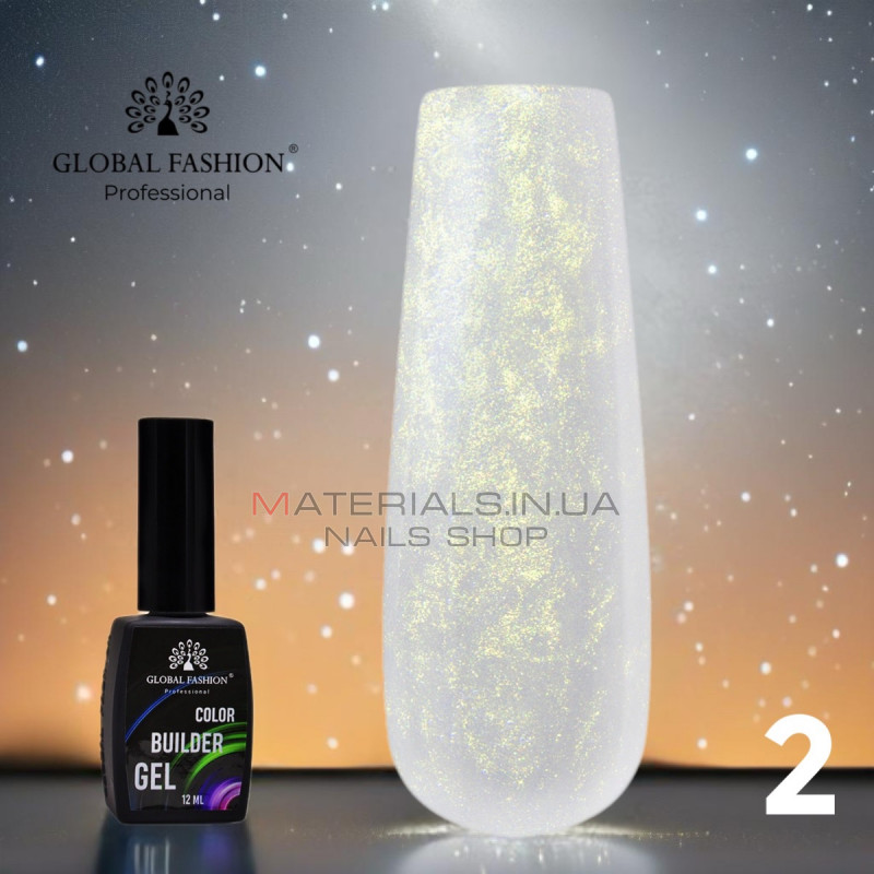 Кольоровий гель для нігтів Color Builder Gel 12 мл, 02 Кольоровий гель для нігтів Color Builder Gel 12 мл, 02