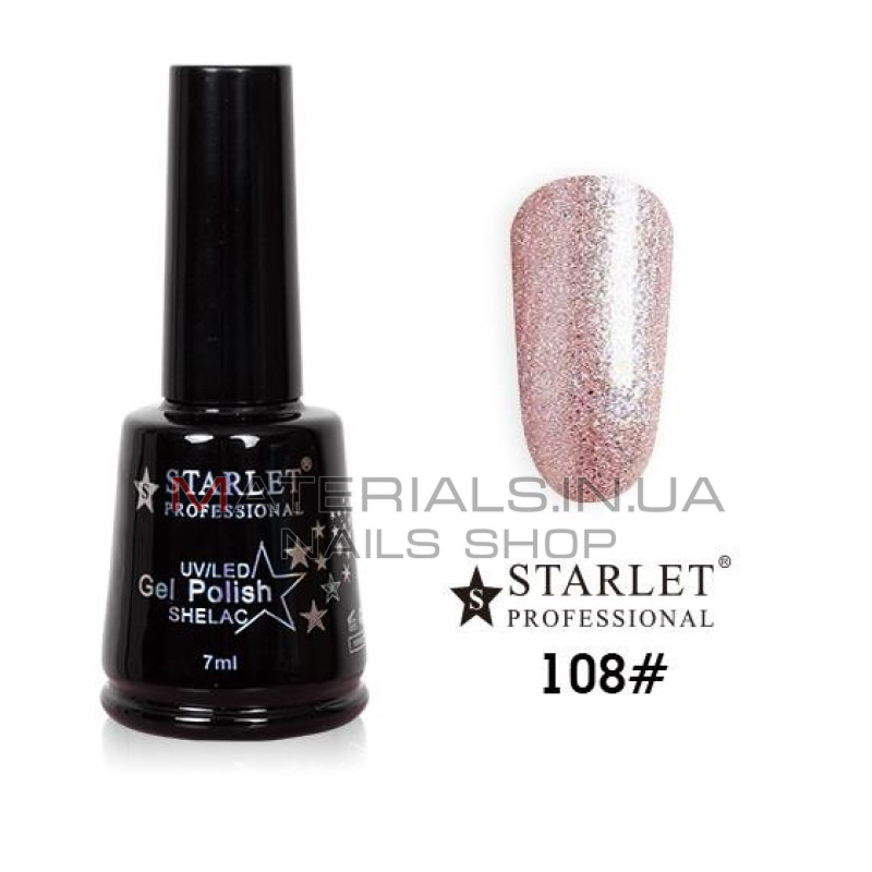 Гель-лаки Starlet Professional №108, "Хрустальная роза"