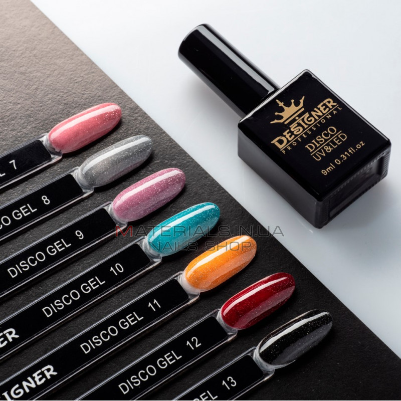 Світловідбивний гель-лак Disco Gel Polish Designer, 9 мл. №7 Світловідбивний гель-лак Disco Gel Polish Designer, 9 мл. №7