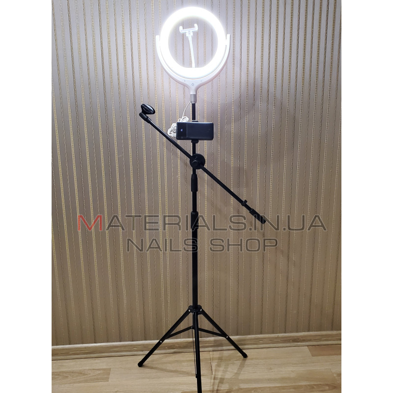 Кільцева лампа Ring Light Kit F-539A, працює від Power Bank