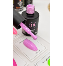 Гель-лак неоновый для ногтей Bee Nails neon gel polish, №18