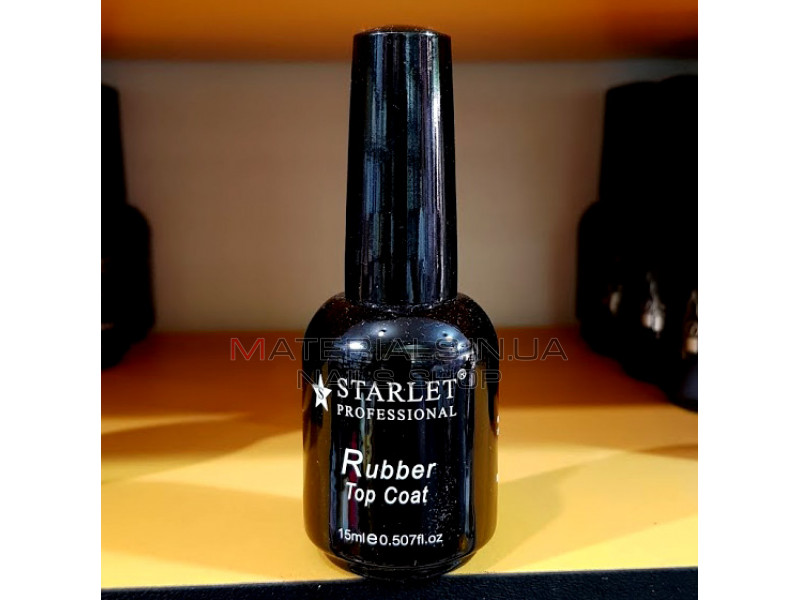Каучуковый тoп для гель-лака Starlet Professional Rubber Top 15 мл