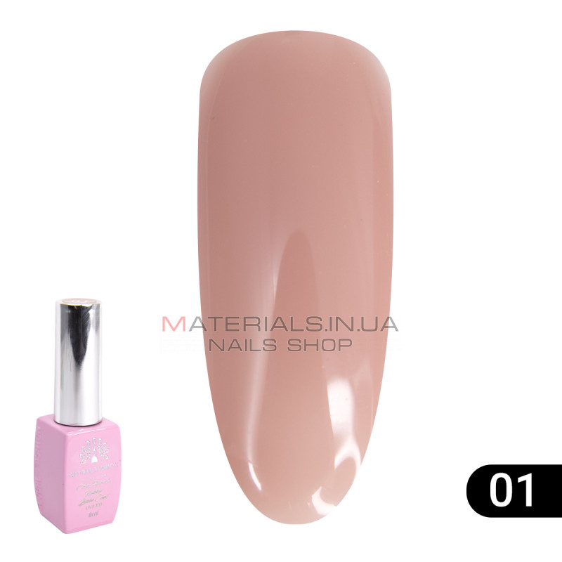 Кольорова френч база для гель лаку Global Fashion, Color French Base Coat 8 мл, 01 Кольорова френч база для гель лаку Global Fashion, Color French Base Coat 8 мл, 01