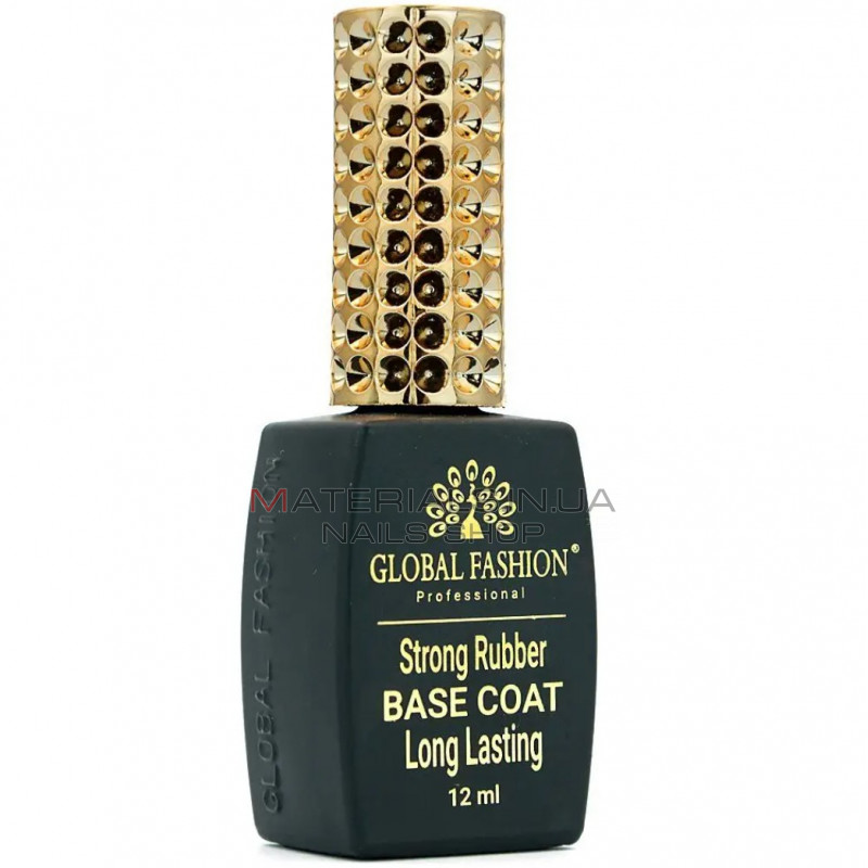 Каучукова база для гель лаку Global Fashion, Strong Long Lasting Base Coat 12 мл Каучукова база для гель лаку Global Fashion, Strong Long Lasting Base Coat 12 мл
