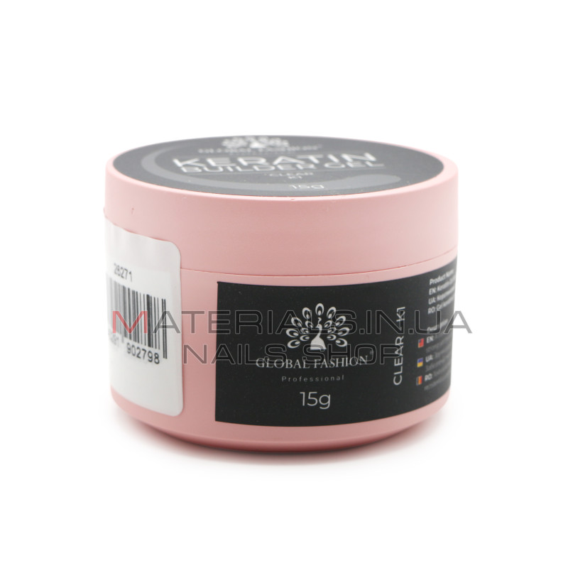 KERATIN BUILDER GEL, Global Fashion, 15 g, K1