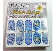 Слайдер-дизайн для нігтів YRE SL-104