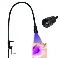 Лампа UV настольная для наращивания ресниц 5 W, черная