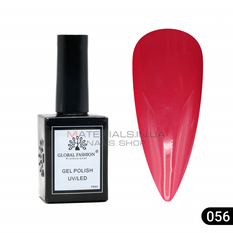 Гель лак Global Fashion, Gel polish 15 ml, 56