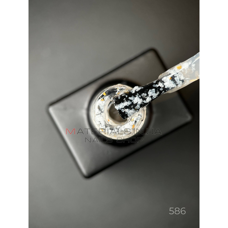 Гель лак Star gel 586 Дизайнер (9мл.) - с хлопьями Юки Гель лак Star gel 586 Дизайнер (9мл.) - с хлопьями Юки