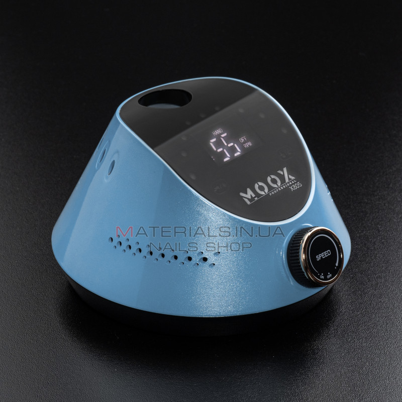 Фрезер Мокс X805 (Blue) на 55 000 об./мин. и 80W. для маникюра и педикюра Фрезер Мокс X805 (Blue) на 55 000 об./мин. и 80W. для маникюра и педикюра