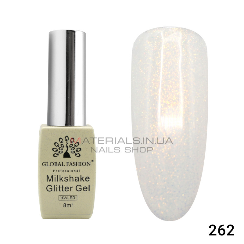 Гель лак Milkshake Glitter 8 мл, 262