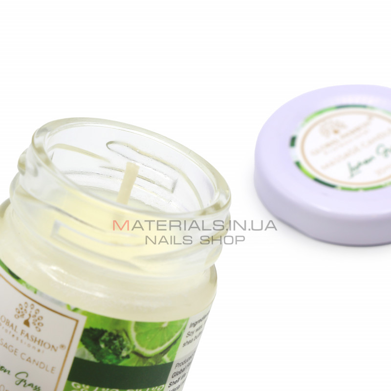 Массажная свеча Global Fashion, 30 ml, Lemon Grass Массажная свеча Global Fashion, 30 ml, Lemon Grass