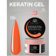 Keratin builder gel, K28, Global Fashion, 15 г