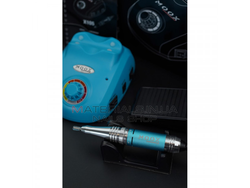 Фрезер Мокс X105 (Light Blue) на 45 000 об/хв. та 65W. для манікюру та педикюру