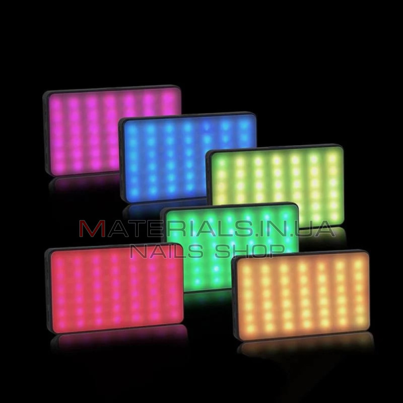 Селфі-спалах ADDWING VL-1158 RGB, 8 Вт, 2700-6500 K/ 2000MA