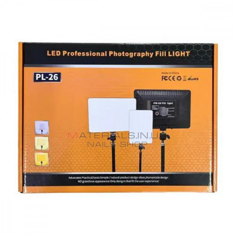 Лампа видеосвет LED PL-26 23х16 cm 240 Lights 3200K-5600K Remote USB Control Лампа видеосвет LED PL-26 23х16 cm 240 Lights 3200K-5600K Remote USB Control