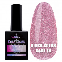 Светоотражающее базовое покрытие №14 (Розовый), 9 мл. - Disco Color Base Дизайнер