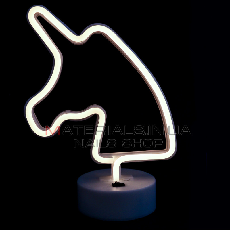 Нічник Neon Lamp Series — Unicorn White
